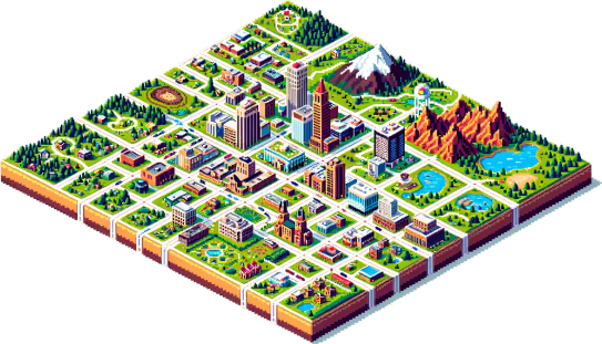 8-bit map of Colorado